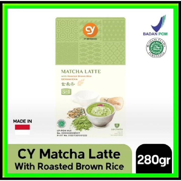 

Cy Matcha Latte With Roasted Brown Rice (Genmaicha Latte) 3 In 1