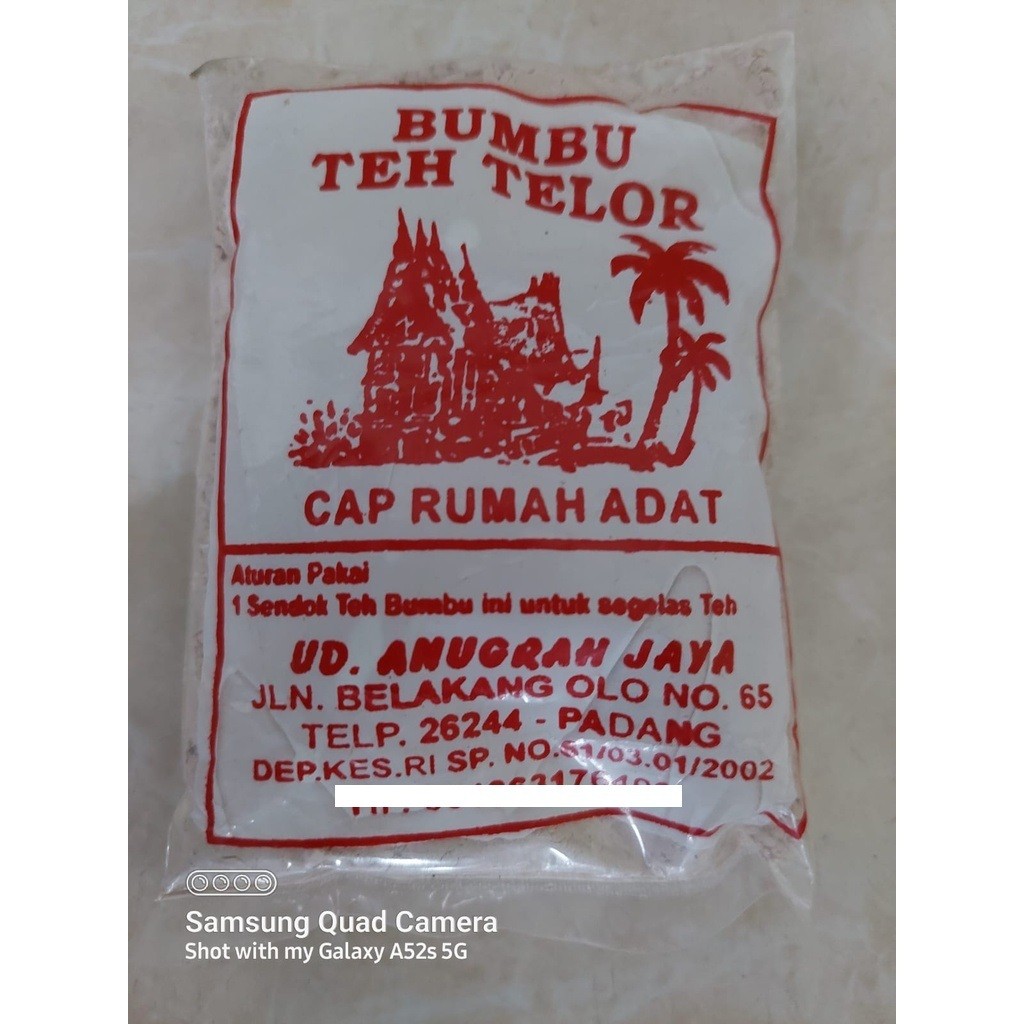 

cap rumah adat bumbu teh telor telur / bahan campuran minuman instan / instant mix drink power pku