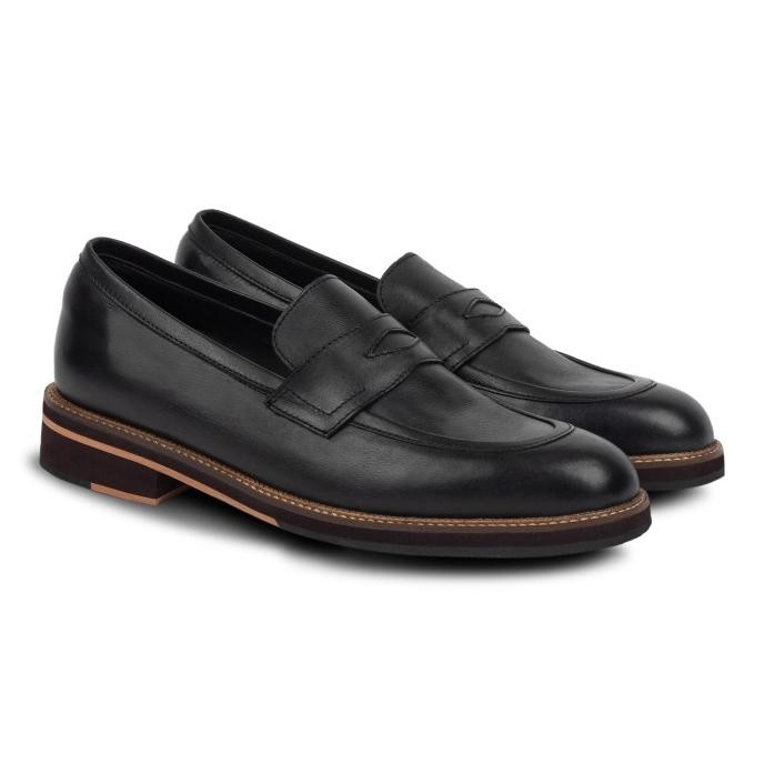 Blake Penny Loafers Black / Sepatu Formal / Sepatu Nappa Milano