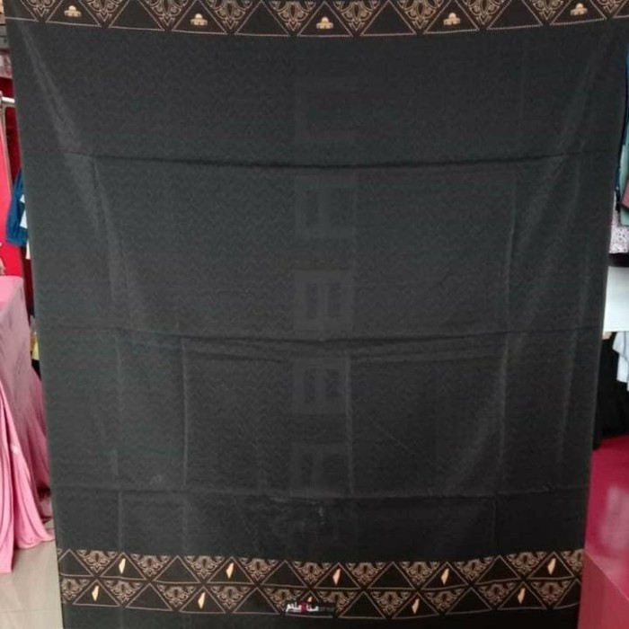 Sarung Rabbani Palestina Quds warna Hitam, Kain Palestine Pria Dewasa