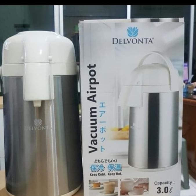 Termos Thermos Air Pompa Pencet TahanPanasDingin Water Jug Tabung Kaca