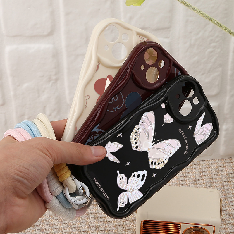 Merek Trendi Nike Kupu-Kupu Berwarna-Warni Kartun Disney Case Oppo Reno 11 5G Reno 11F 5G Reno 10 Pr