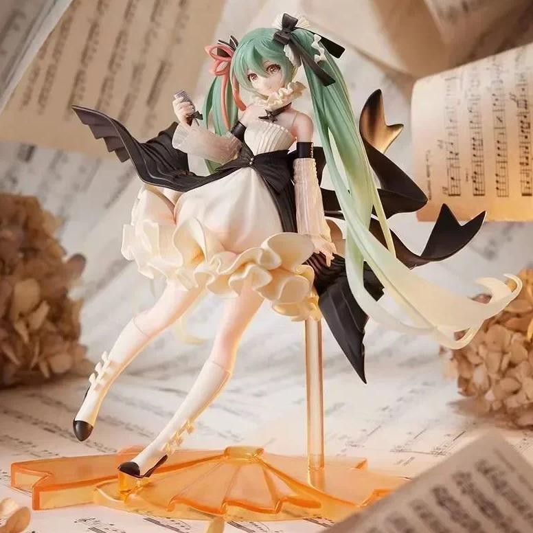 anime figure collection: hatsune miku statue figurines and case widget