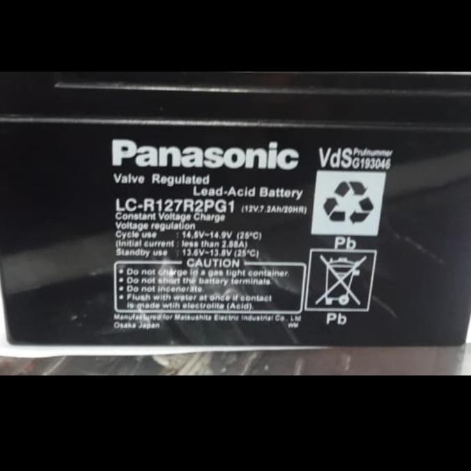 batrai ups 12v 7.2ah panasonic baterai ups aki kering panasonic 7a