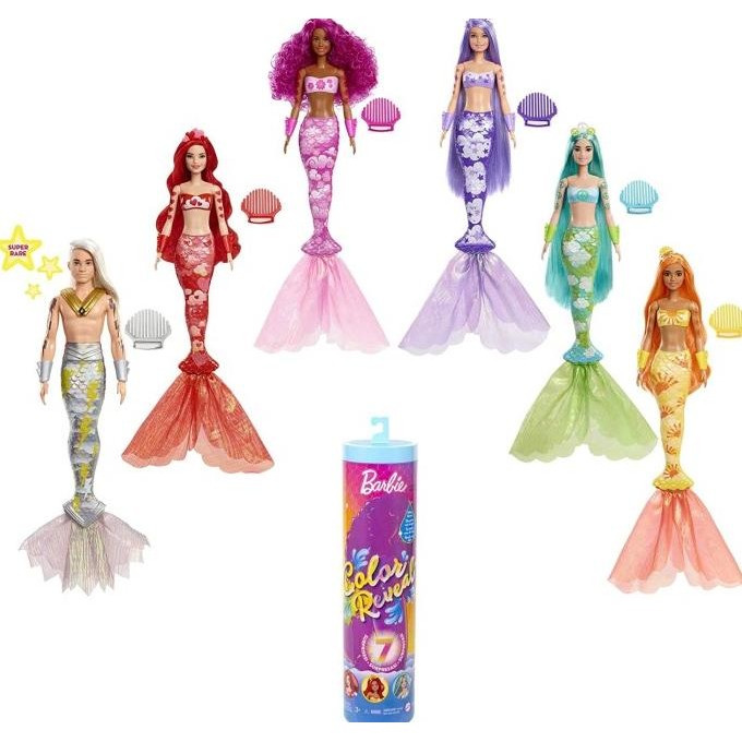 Barbie 7 Surprise Color Reveal Mermaid