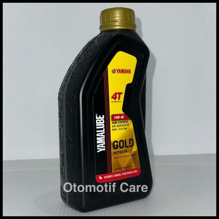 TERMURAH OLI YAMAHA YAMALUBE GOLD 10W-40 API SL SEMI SYNTHETIC 800ML 