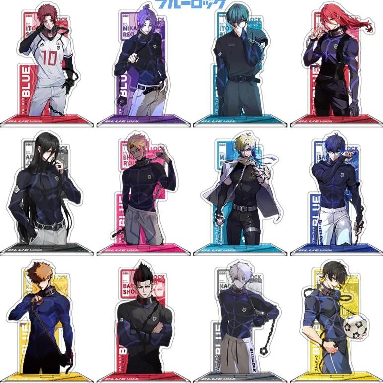 15cm blue lock model anime peripheral isagi chigiri bachira nagi karasu acrylic stand figure desk or