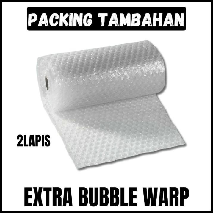 

GRATIS ONGKIR TAMBAHAN PACKING EXTRA BUBBLE WARP 2LAPIS !