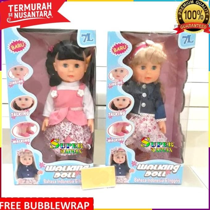 Boneka bisa jalan nyanyi bicara mainan anak perempuan boneka murah cod
