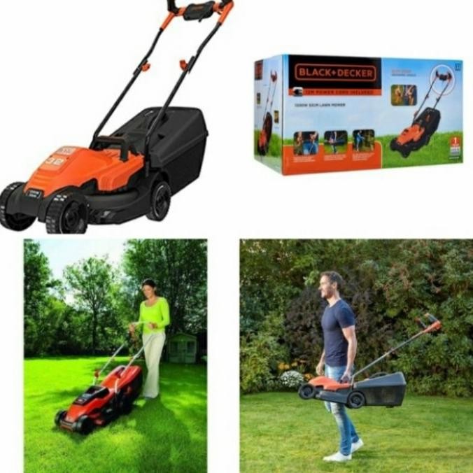 Mesin potong rumput dorong listrik blackdeker BEMW451