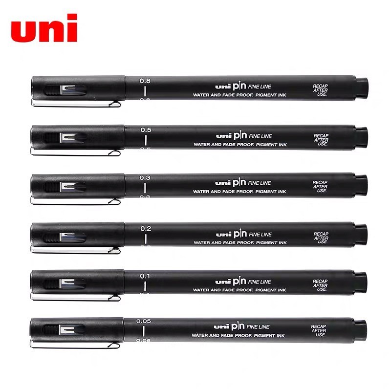 

Set pulpen garis hitam Unipin isi 6, semua ukuran, tahan air |wbbRhWNV|