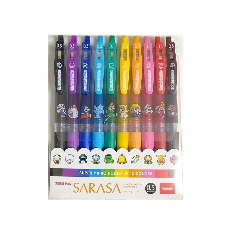 

Pena Bolpoin Gel Klip SARASA Power-Up Super Mario Set 10 Buah 0,5mm Nintendo TOKYO Edisi Terbatas Langsung Dari Jepang |QFFsr4ka|