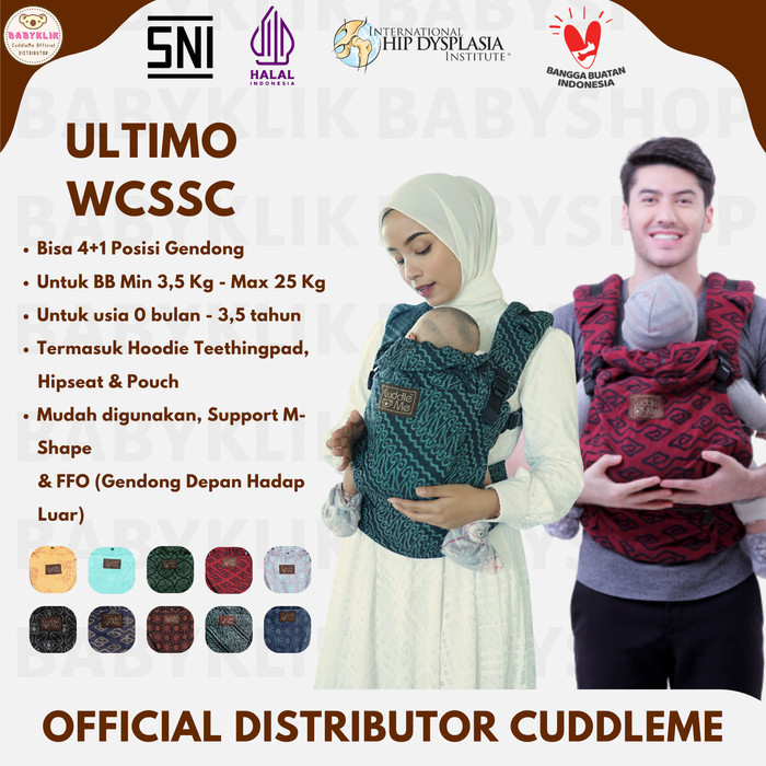 (New) Cuddleme Ultimo Wcssc Hipseat Gendongan Bayi Tenun Terbaik Cuddle Me