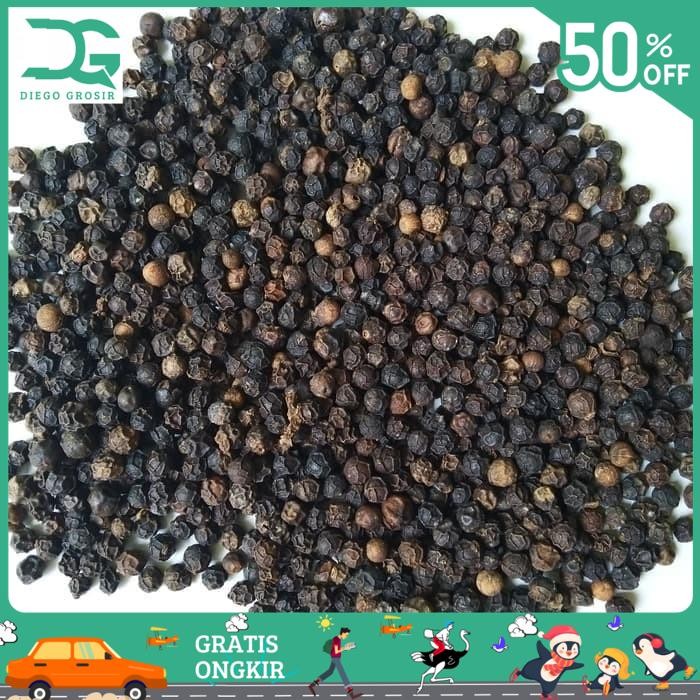 

BAHAN ALAMI LADA HITAM UTUH 500GR / BIJI LADA HITAM / MERICA HITAM BY DIEGO GROSIR KUALITAS TERBAIK!!