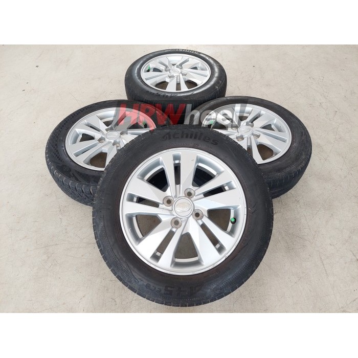Velg Mobil Bekas Oem Datsun Ring 14 + Ban Achilles Second 165 70 R14