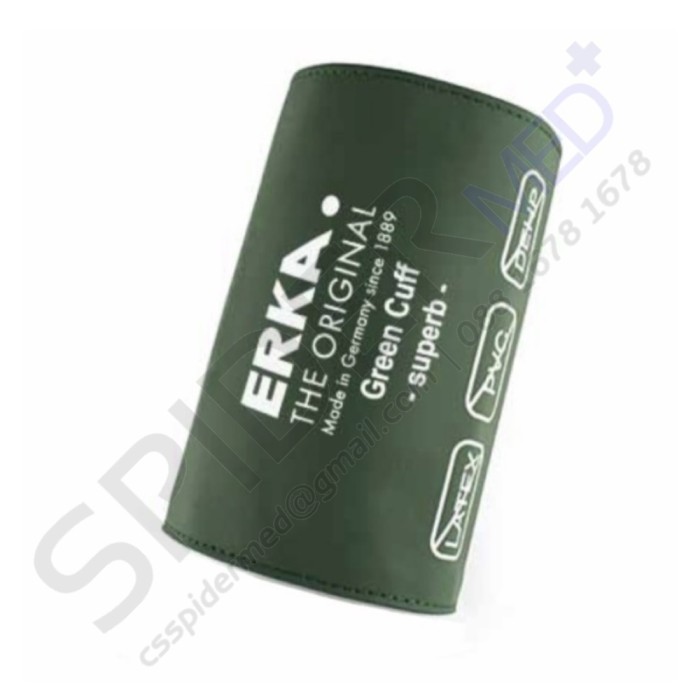 Erka Green Cuff Superb Velcro Manset Tensimeter Tensi Manual 2 Tube