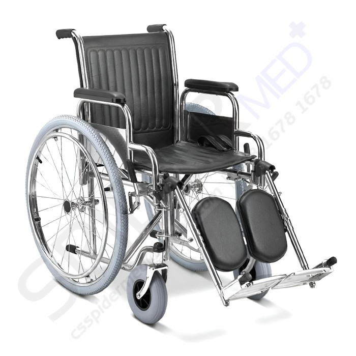 GEA KURSI RODA FS 902C MODE KAKI BISA NAIK DILURUSKAN FS902 2IN1 46CM