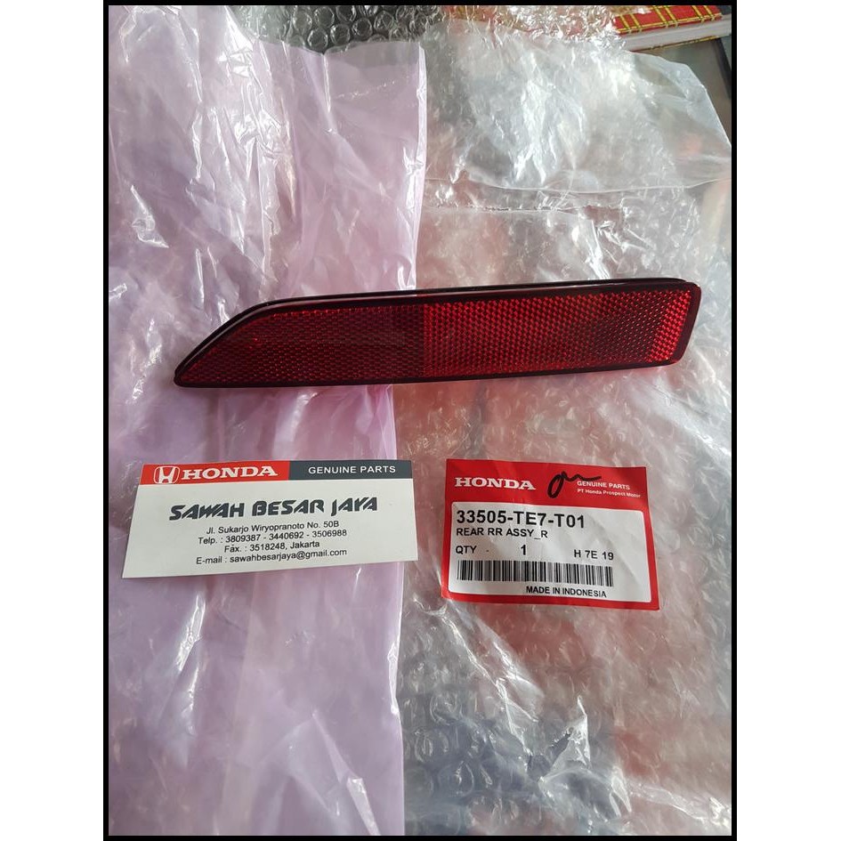 TERMURAH MATA KUCING ATAU REFLEKTOR BUMPER BEMPER BELAKANG HONDA MOBILIO RS 2014 2015 2016 2017 