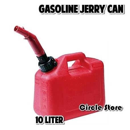 Gasoline Jerry Can / Jerigen Bensin Plastik HDPE 10 Liter