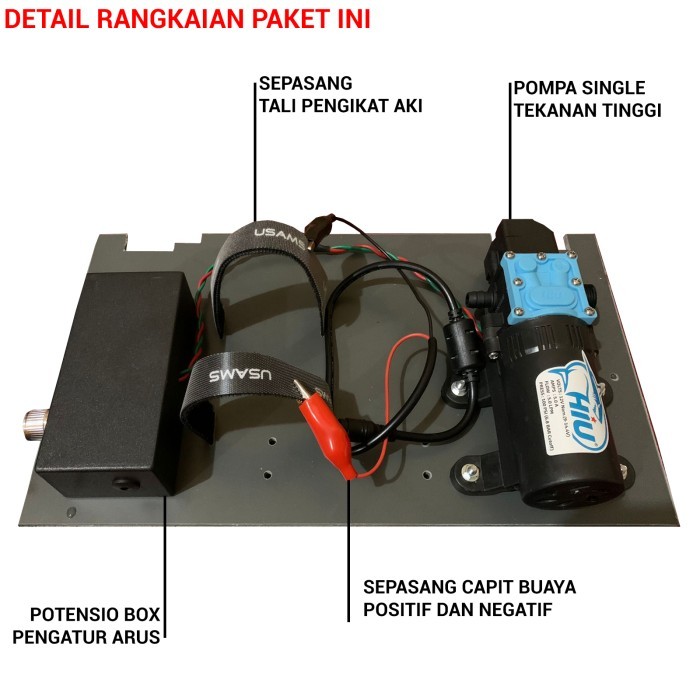 Paket Pompa Untuk Semprotan pertanian elektrik Tanpa aki SOLO v2