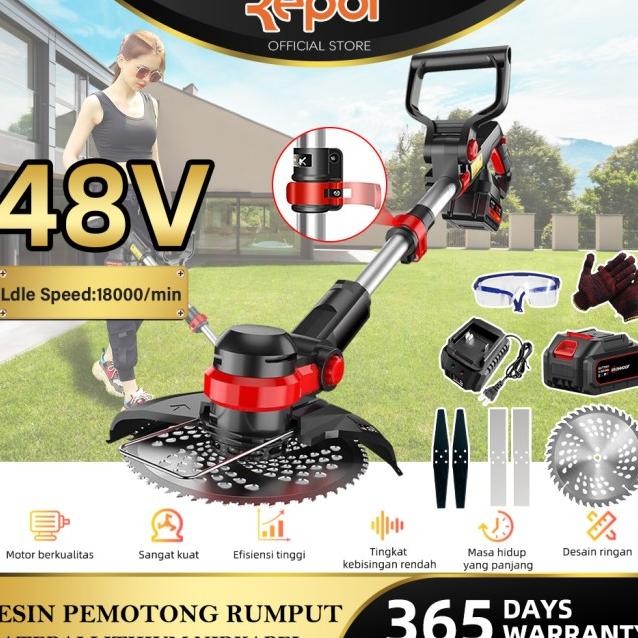 Mesin Potong Rumput Mesin Pemotong Rumput Mesin Rumput 12V/48V Batera