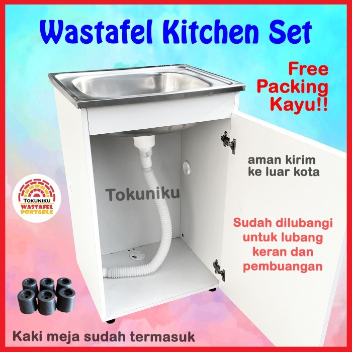 Wastafel Cuci Piring Kitchen Set Kitchen Sink Wastafel Dapur Portable