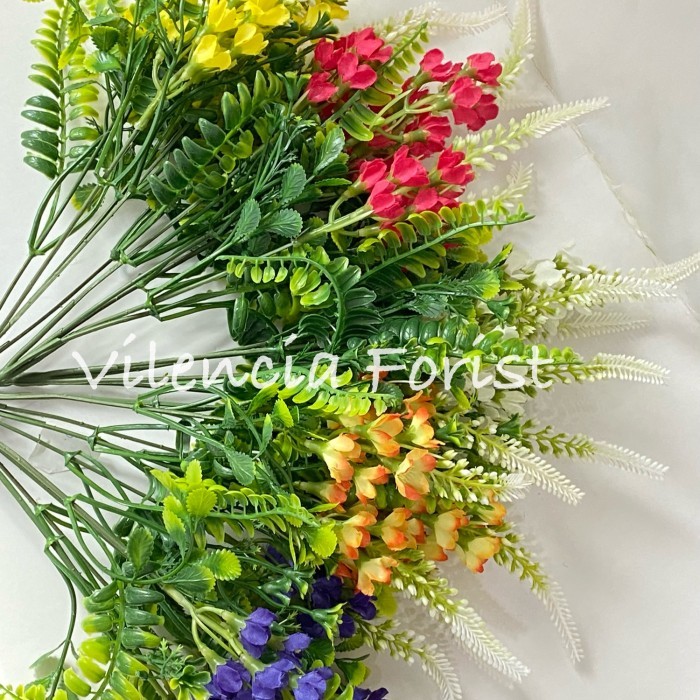 Julie - Bunga Ilalang Lavender Plastik Palsu Artificial Dekorasi