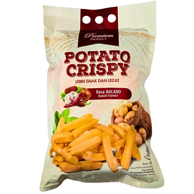 

S19535 POTATO CRISPY BALADO SNACK MAJU BERSAMA