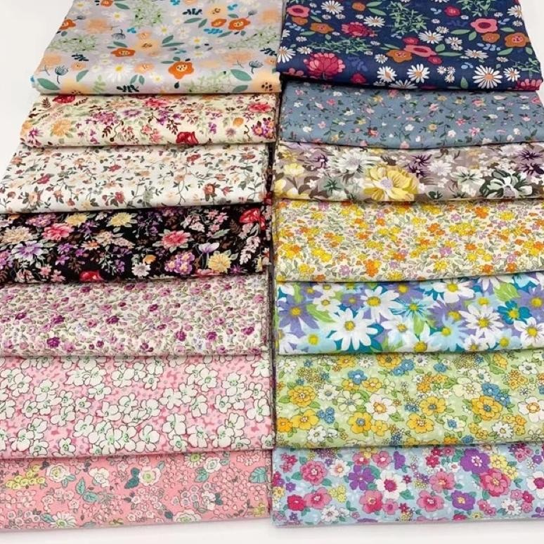 Kain murah kiloan motif 1kg dapat 6 - 7 Meter cocok untuk tunik dres gamis kebaya dll / fajri textil