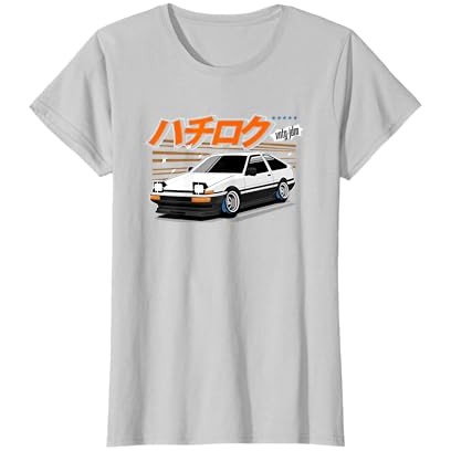 vntg-JDM 86 Car Graphic Kaos |cKGki1Hj|