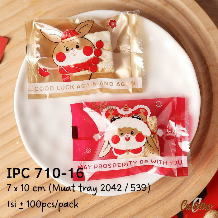 

Plastik Cookies Imlek Rabbit IPC 710-16 Kue Kering Nastar Sincia CNY