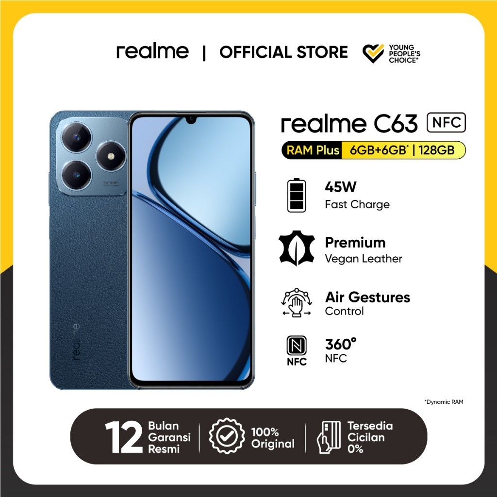 realme C63 6GB+6GB*|128GB (45W Fast Charge | Air Gestures Control | TÜV Certification | 7.74mm Ultra Slim | NFC)-6