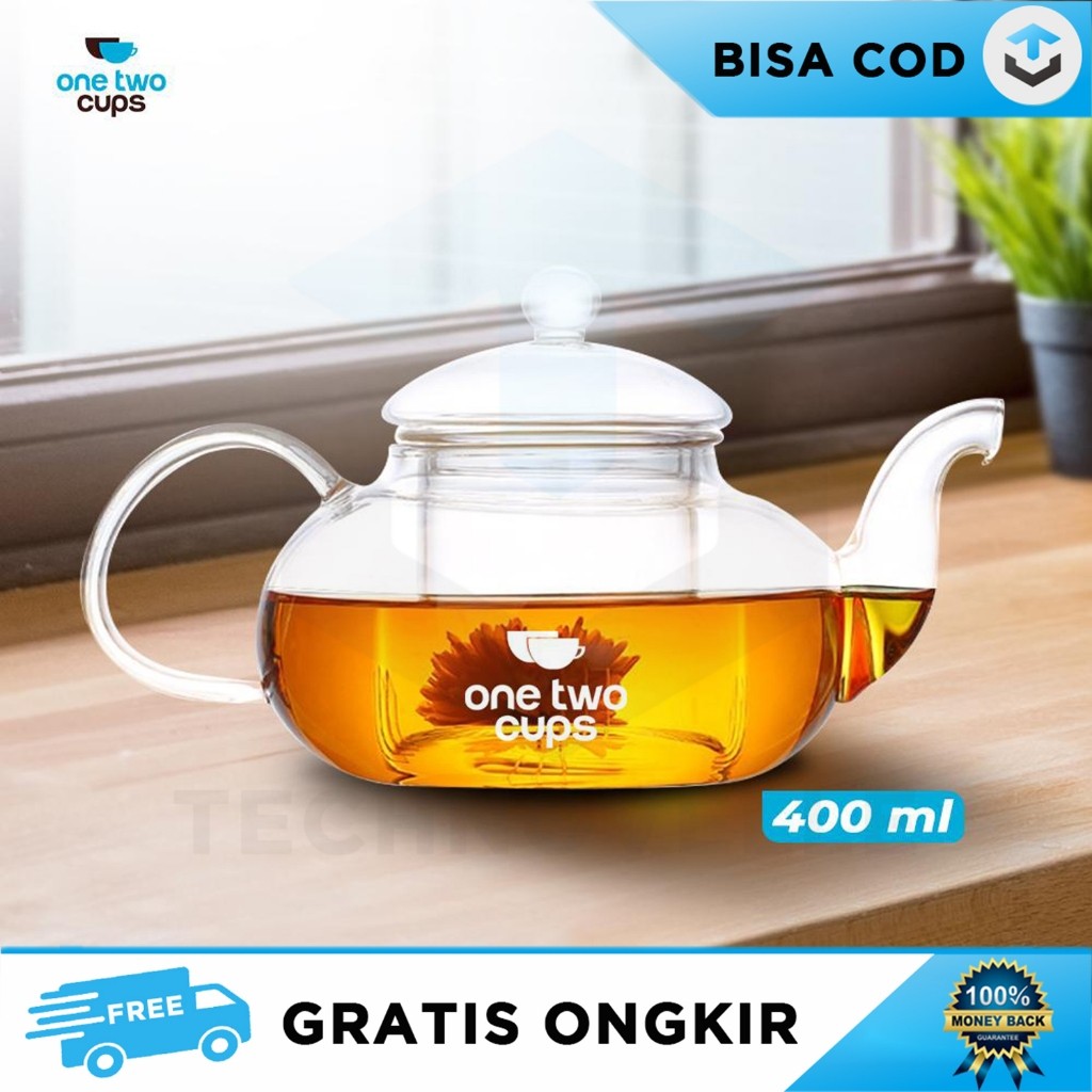 TEAPOT JAPANESE STYLE TEKO POCI KACA PITCHER INFUSER GLASS TAHAN PANAS