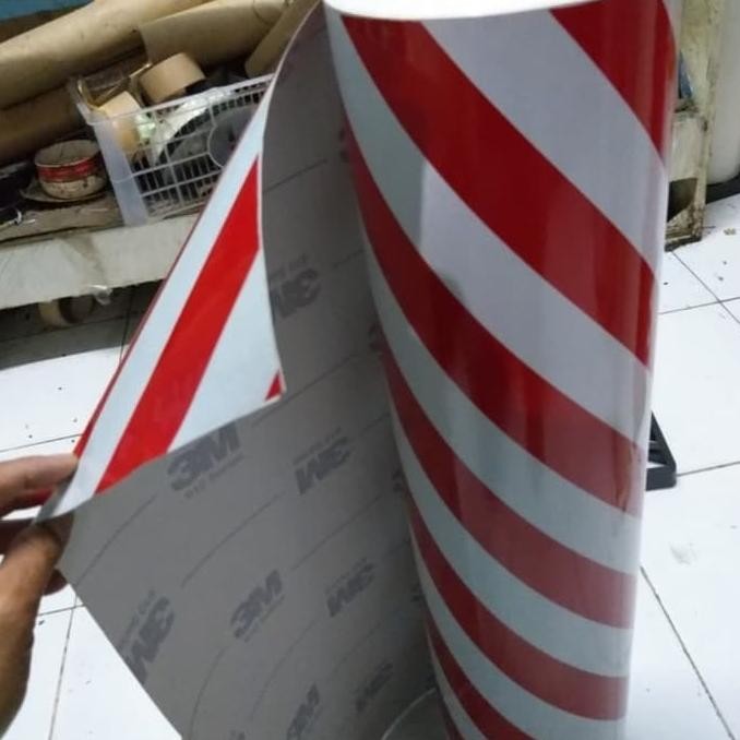 stickerstikerscothlitescothlh reflective 3m 610 merah putih