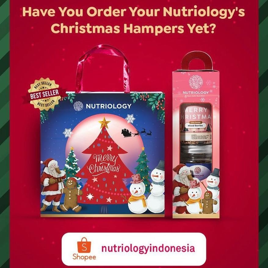 

Hampers Natal Tahun Baru Granola Nutriology Carol Set Bingkisan Parsel Gift Parcel Hadiah Cantik Christmas New Year Cod