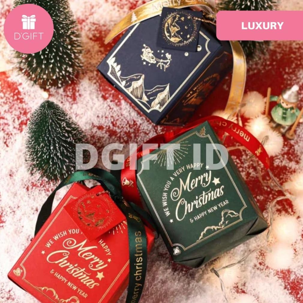 

Box Kue Natal Goodie Bag Kotak Cookies Kuker Dus Kado Hampers Mini Christmas Box Diskon