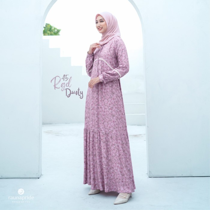 Rauna - Baju Muslim - Gamis Dewasa 45 Dusty