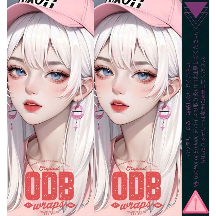 

*Promo* Stiker Wrap Baterai 18650 Odb X Waifu Volume 5 Colour Vynyl Garskin Case Custom Order