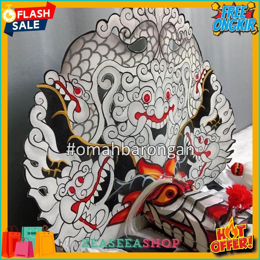 Barongan Casper Full Kayu Waru Untuk Anak (Murmer)