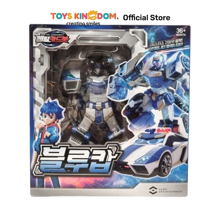 Toys Kingdom Top Gear Robot Metal Cardbot Blue Cop