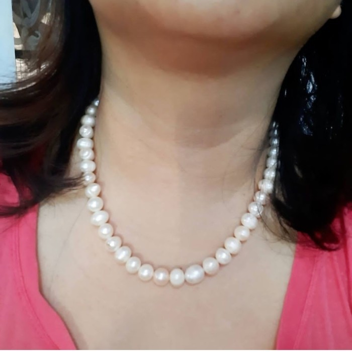 Azzatun - Kalung Choker Mutiara Air Tawar Asli