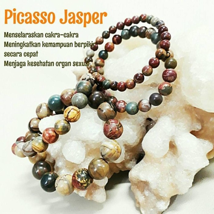 Azzatun - Gelang Picasso Jasper - 6Mm