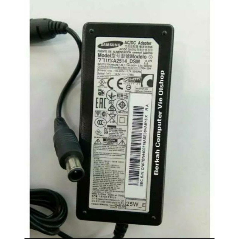 Adaptor Charger Samsung C24F396Fhe C27F591Fd Ls27B370H S24E390Hl S19C150B Ls19C150F Original Ready