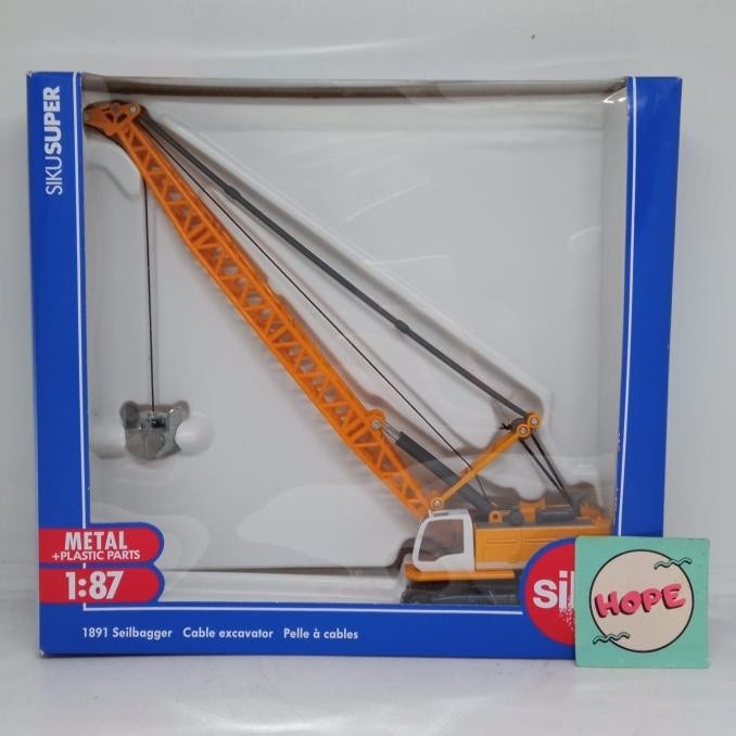 Diecast Construction Siku Super 1891 Cable Excavator Original