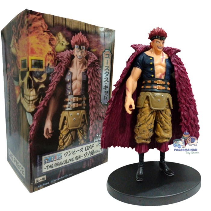 Figure One Piece DXF Eustass Kid The Grandline Men Mainan Miniatur