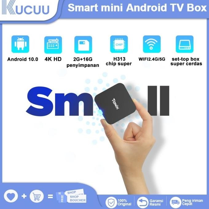 Mini Android Tv Box KUCUU STB Android Tv Android 10 OS 2GB/16GB Wifi 5G/2.4G Smart Tv Box 4K Ultra H