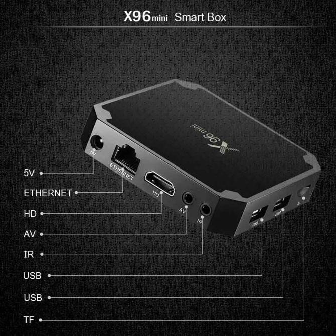 Smart TV Box 4K STB Android 7.1 RAM DDR3 1GB + Internal 8GB - Black [terbaik]