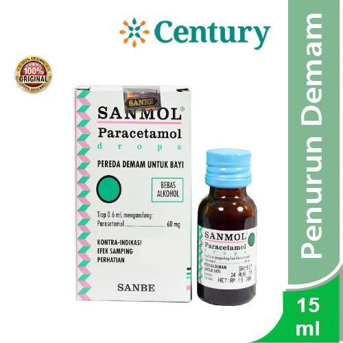 Sanmol Paracetamol Drop 15ml / Penurun Demam / Paracetamol