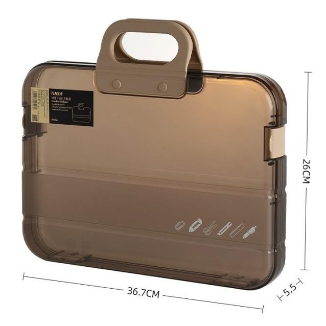 

VIRAL TAS KOTAK FILE PLASTIK PENYIMPANAN ORGANIZER DOKUMEN A4 ATK05