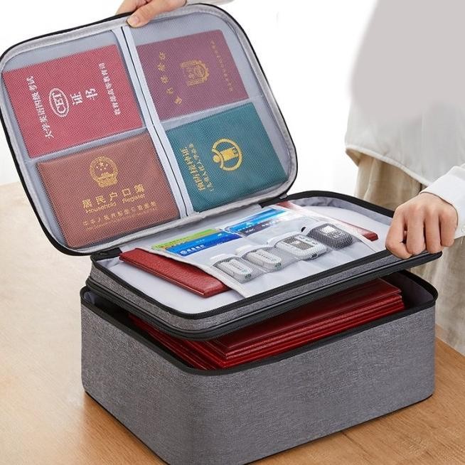 

UME! TAS TEMPAT PENYIMPANAN FILE DOKUMEN ANTI AIR TRAVEL BAG STORAGE BOX